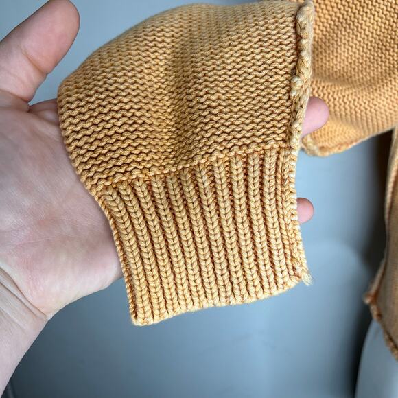 NYLAND Chunky Knit Pullover Crewneck Sweater Faded Orange - Picture 15 of 16